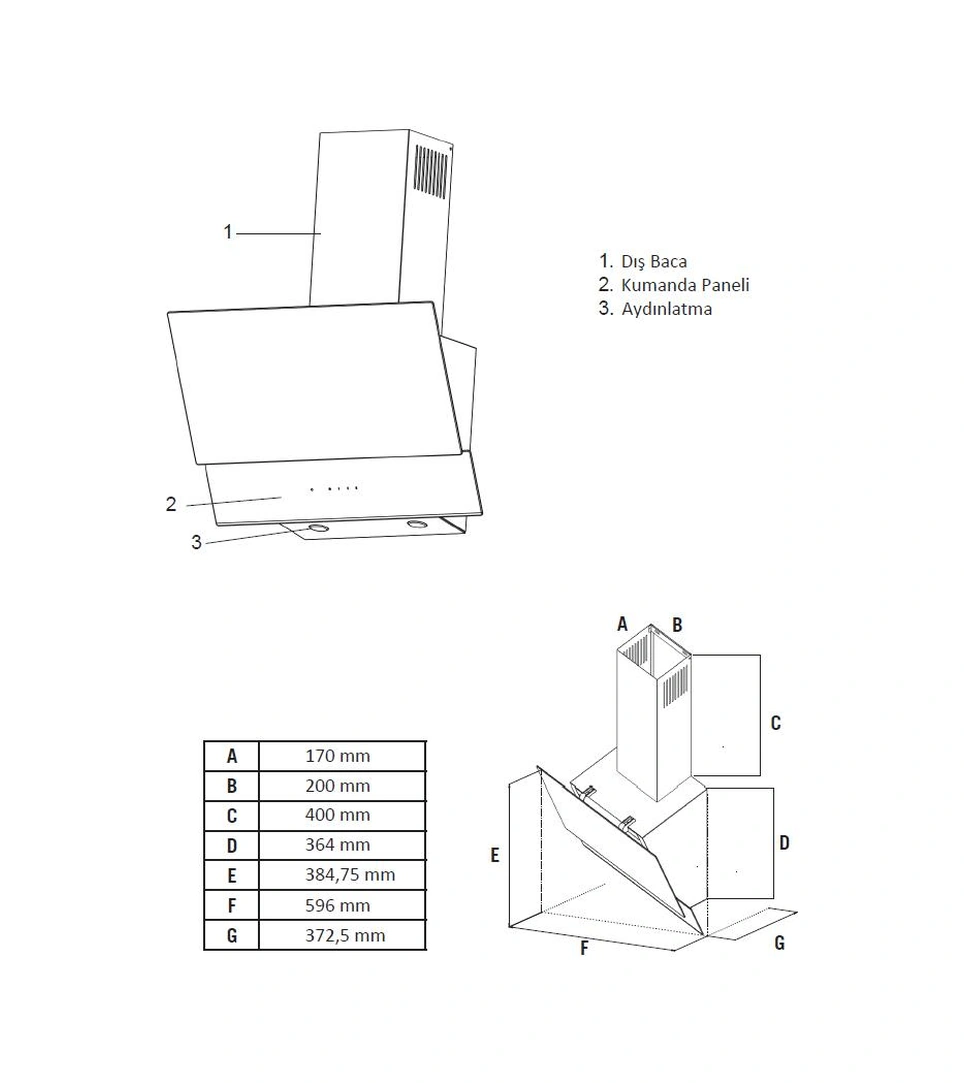 Simfer SB8208 - T3500 - SD8703 QS Dijital Siyah 3'lü Ankastre Set