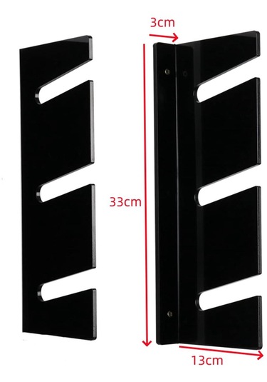 Dolıty Kaykaycılar Için Kaykay Duvara Montaj Vitrin Siyah Siyah