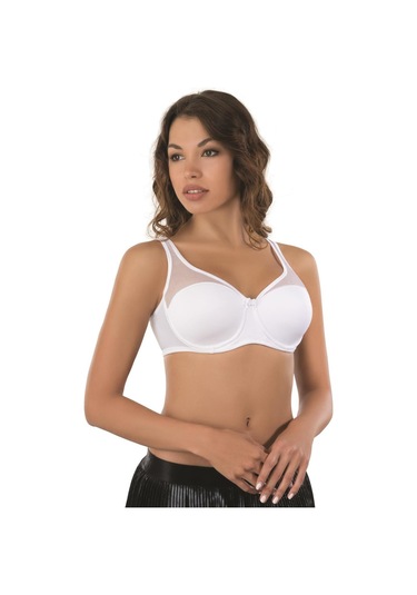 Beyaz Mı Emay 167d Pedli Tül Toparlayıcı Sütyen Beyaz
