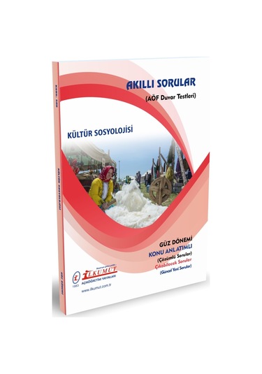 İlkumut Yayınları - Kültür Sosyolojisi - Konu Anlatımlı - Çözümlü Sorular