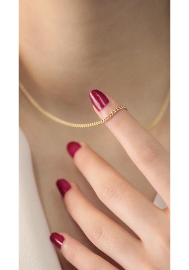 Diamine 14 Ayar Altın İnce Gurmet Zincir Kolye