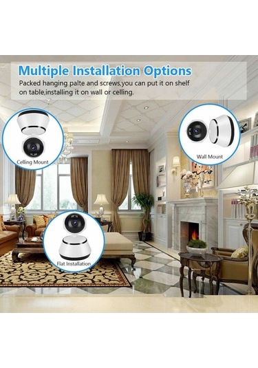 Flybuy İç Mekan Wıfı Güvenlik Kamerası-22, Akıllı Kablosuz Ip Kamera Gece Görüşü