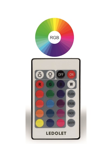 Ledolet Kumandalı Renk Değiştiren 9W Rgb Led Ampul
