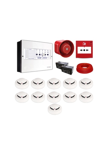 Mavigard Maxlogic 11 Li Konvansiyonel Yangın Alarm Seti 100 Metre Kablo Dahil