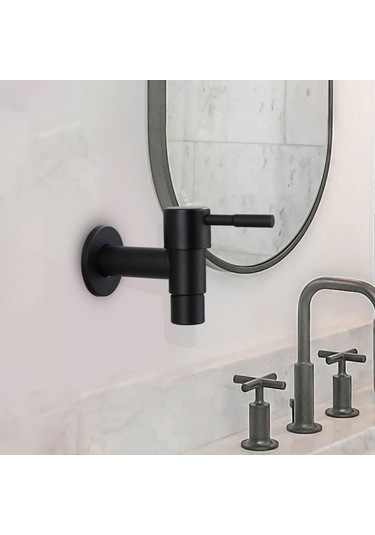 Pazly Suntek Küvet Tuvalet Banyo Köşesi İçin Tekli Siyah Kısa Model -