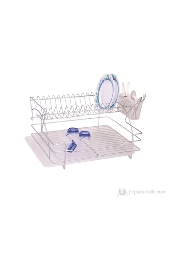 Ece Metal De Luxe Paslanmaz Bulaşık Sepeti 1 Adet Gümüş
