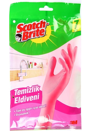 Scotch Brite Temizlik Eldiveni Pembe M