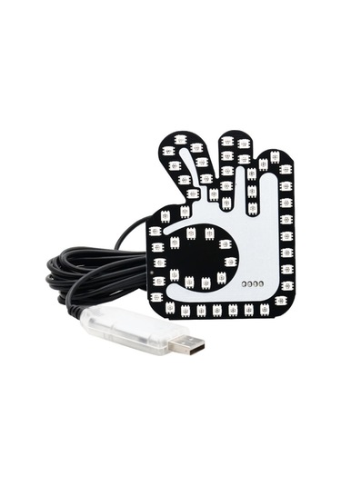 Sones Araba İnteraktif Parmak Işığı Çok Fonksiyonlu Uyarı Anti-arka Çarpışma Işığı Tamam