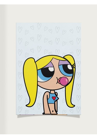 Powerpuff Girls Tasarımlı 24 33 Cm 350 Gr. Kuşe Kağıt Poster Pyt1