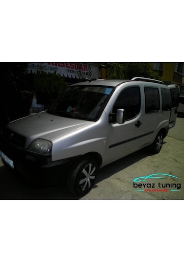 Fiat Doblo 1 Üst Port Bagaj Tavan Çıtası 2001-2009 Siyah - Gri