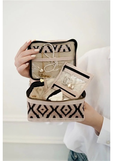 Bohe Seyahat Takı Makyaj Düzenleyici Çantası Mini Çanta