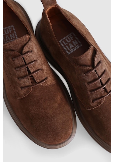 Lufian Bruce Camel Süet Erkek Hakiki Deri Deve Tüyü Ayakkabı Camel