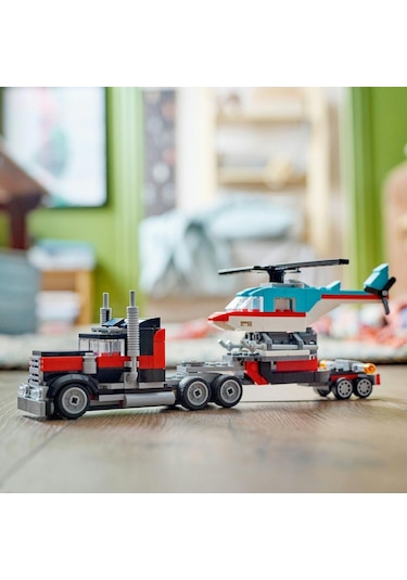 LEGO® Creator 31146 Helikopterli Açık Kasa Kamyon 270 Parça
