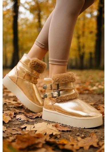 Çift Tokalı Kalıntaban Kadın Bot Çok Renkli