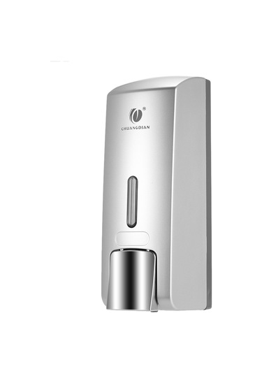 Hangfox Duvar Tipi Tek Lübbeyli Sabun Dispenseri 300ml - Abs Malzeme, Basma Kullanim, Otel & Ev Odasi, Gümüş Renkli Sabun/şampuan Kutusu Diğer