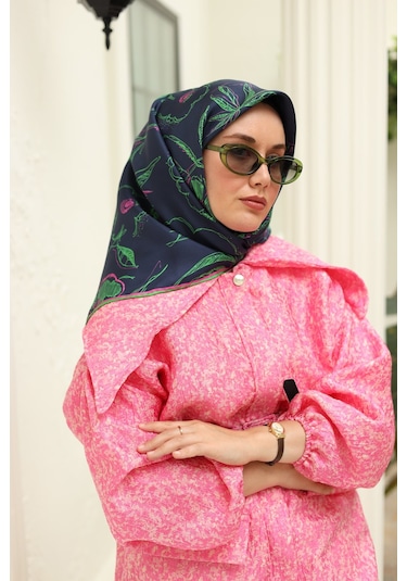 Silk Home Twill İpek Eşarp 11433-01 Lacivert