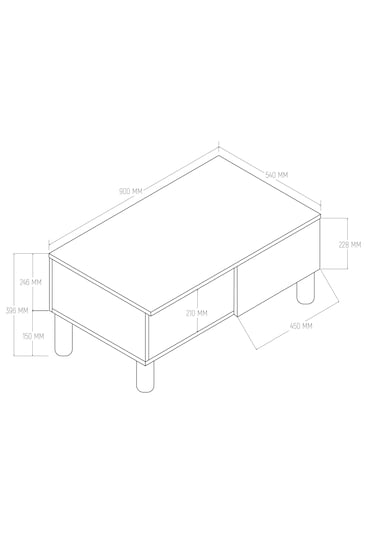 2100 Monza Membran Bohem Orta Sehpa Sepet-beyaz