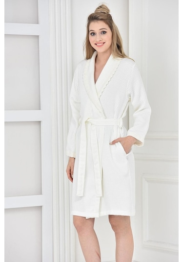 Ecocotton Alessa Kadın Pike Bornoz