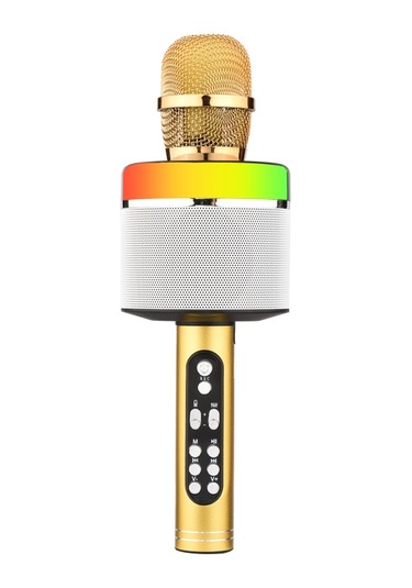 Mufunye Kablosuz Bt Karaoke Mikrofon Taşınabilir El Mikrofonu Hoparlör Makinesi 1800mah Şarj Edilebilir Hoparlör Ev Partisi Şarkı Söyleme İçin E