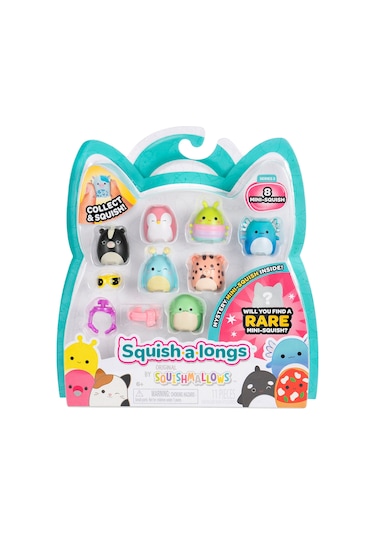 Squish-a-longs 8 Figür + Yüzük Set Seri 3 Al0026