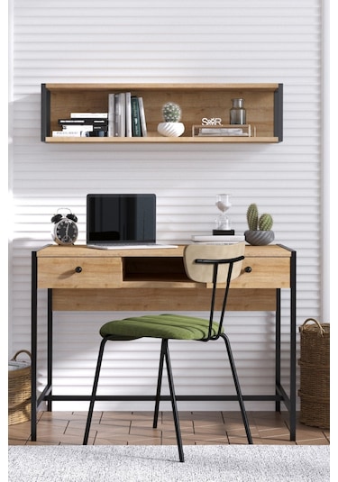 Decormet Pena Çalışma Masası Safir Meşe Çok Renkli