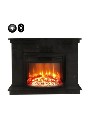 Dlc 1165s Ceningan Mermer Desen Bluetooth Ve Ses Efektli Elektrikli Şömine