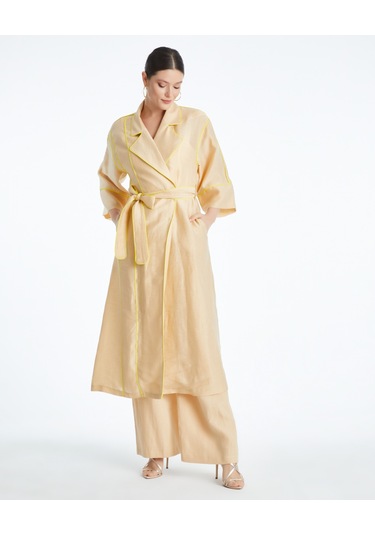 Kadın Biyeli Kap - Bağlama Kemer Detaylı - Modern Ve Şık - Günlük Ve Özel Günlerde Kullanım İçin Kap Bej Kadın Biyeli Kap - Bağlama Kemer Detaylı - Modern Ve Şık - Günlük Ve Özel Günlerde Kullanım İçin Kap Bej