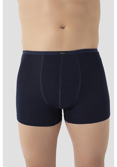 Arma Yıldız Erkek İnce Bel Lastikli Bambu Boxer Lacivert 5'li Paket Lacivert
