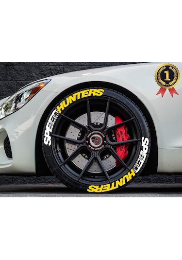 Speedhunters Çift Renk Lastik Yazısı Yeni Model - Motor Ve Araçlar Için Lastik Yazıları