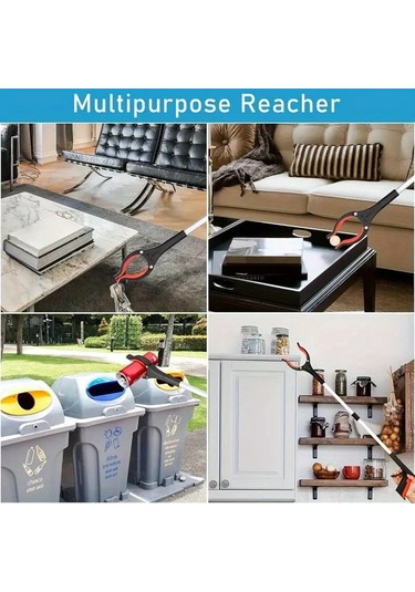 Xuweiwei Katlanabilir Alıcı Alet 3 Katlanabilir Model Mavi Hafif Alüminyum Uzatma Kolu Yaslilar Ve Hareket Engelliler Icin Ideal Kompakt Ev Aksesuari