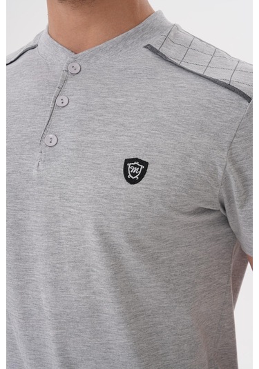 Mecit 2981 Gri Büyük Beden Kısa Kollu Erkek Pijama Takımı Gri