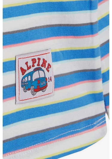 Breeze Erkek Bebek Uzun Kollu Tişört Patlı Renkli Çizgili 9 Ay-3 Yaş, Karışık Renk-karışık Renk Çok Renkli