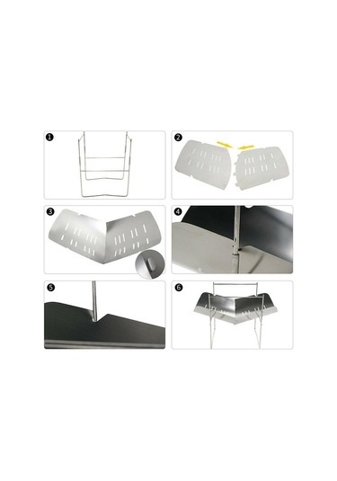 Suntek Barbekü Izgara 3'lü-ocak+barbekü-çubuk+ızgara Gümüş