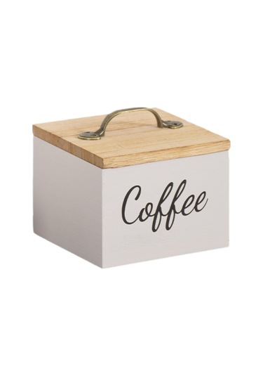 Suntek Kapaklı Kahve Pod Tutucu Tezgah Mutfak Masası Için Çok Beyaz