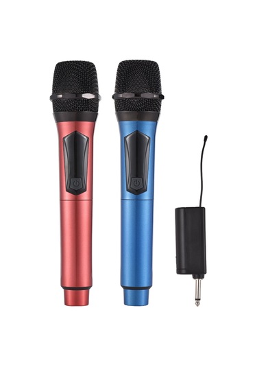 Springsun Profesyonel Kablosuz Mikrofon Sistemi - Uzun Menzilli, Şarj Edilebilir, Gürültü Önleyici, Ev Sineması Ve Sahne Performansları İçin