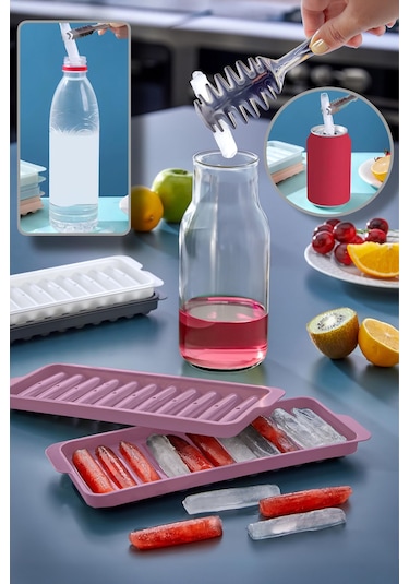 Ny Home Çubuk Model Buz Kalıbı Pembe Pembe