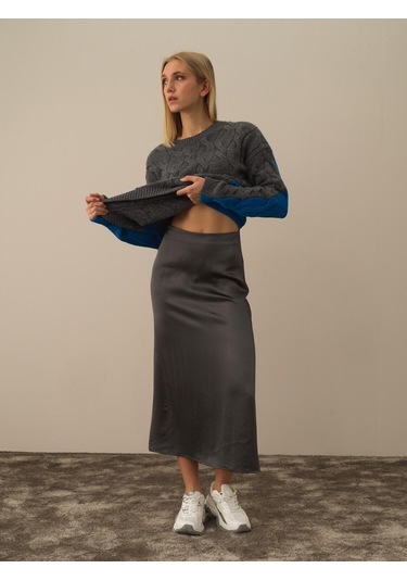 Xint Regular Fit Saten Etek 24kb22270387-055 Gri