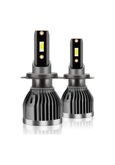 Q3 Modeli H7 Arayüzlü Araba Led Farları - 6000k Beyaz Işık, 300% Parlaklık, Ip68 Su Geçirmez, 50.000 Saat Ömür, Plug&play Kurulum 2 Adet