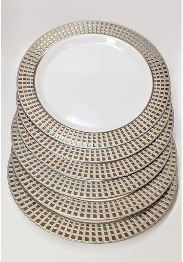 Klık-pıknık Plastik Tabaklar 10 Adet, 26 Cm, Tek Kullanımlık-tekrar Kullanılabilir 182343776 100 adet