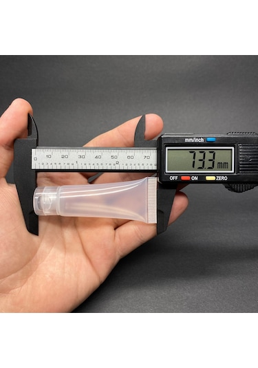 Boş Krem Tüpü Fliptop Kapaklı 10ml , Şeffaf Merhem Tüpü , Lipgloss Tüp 10 Ml X 3 Adet