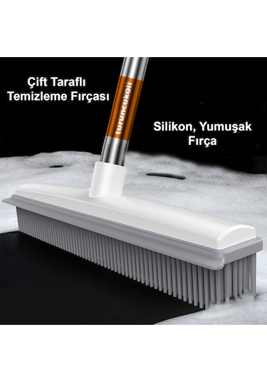 Turuncukoli Çekpas Kauçuk Fırça  Paspas Mop /  Banyo Vip Turbo Temizlik
/  Ev Araba Zemin Temizlik Fırçası