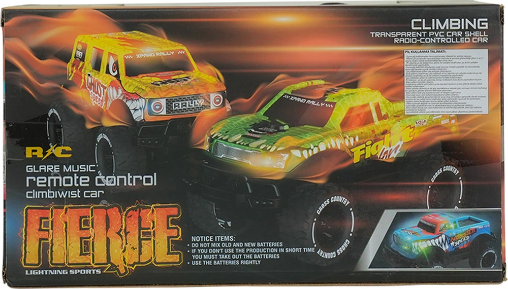 1:20 Uzaktan Kumandalı Full Fonksiyon Speed Monster Kamyonet Mavi Çok Renkli