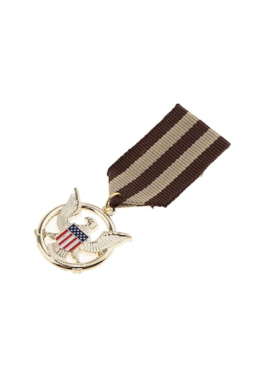 Suntek Abd Bir Bayrak Yükselen Kartal Madalya Rozeti Üniforma Çok Renkli