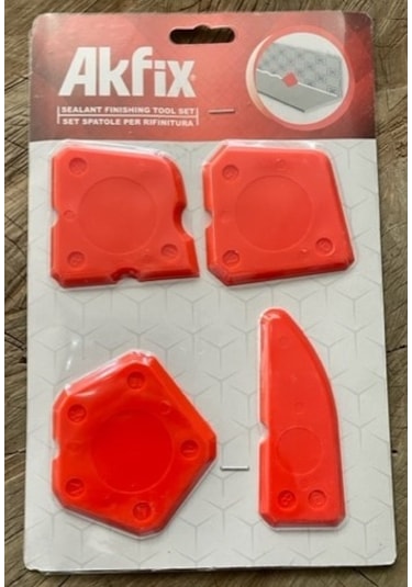 Akfix Silikon Çekme Aparatı Mastik Çekme Aparat Derz Çekme Aparatı 4pc