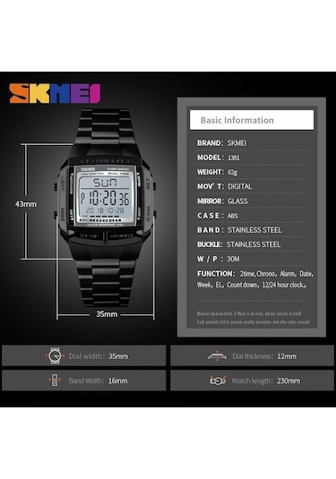 Gümüş Skmeı Spor Saat Erkekler Dijital Saat Elektronik Erkek Saatler Top Marka Lüks Su Geçirmez Erkek Izle Siyah