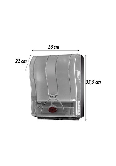 Palex Sensörlü Fotoselli Otomatik Kağıt Havlu Makinesi 21Cm Beyaz