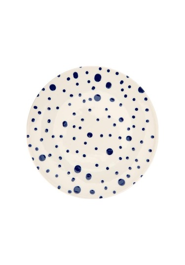 Tulu Porselen Salina Servis Tabağı - Mavi - 25 Cm Mavi