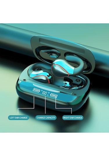 T20 Tws Bluetooth 5.0 Dokunmatik Kablosuz Bluetooth Kulaklık, Üç Led Ekran Ve Şarj Kutusu, Destek Çağrısı Ve Sesli Asistan Siyah