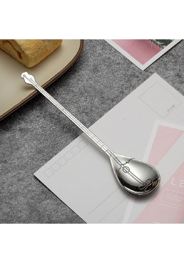 Dancemonkey Kahve Karıştırma Kaşığı Yaratıcı Enstrüman Kaşık, Ahşap Tasarım Metal