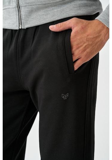 Dechers Tech Fleece Double Face Kapüşonlu Erkek Eşofman Takım E213-18 Açık Gri